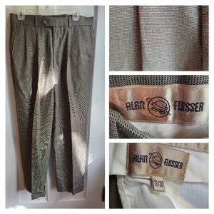 Alan Flusser trousers. 32x30. Brown/grey